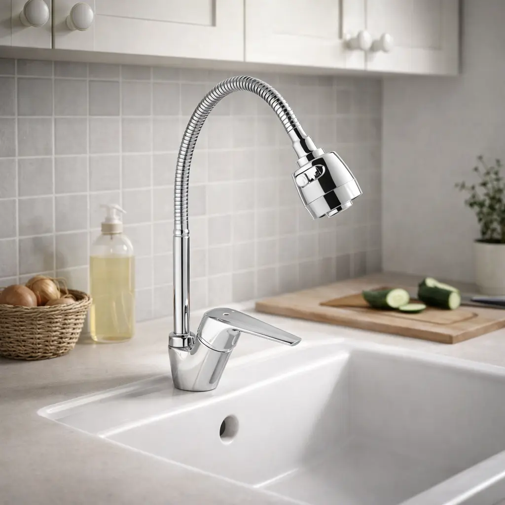 Змішувач Kroner кухня гнучкий гусак (KRM Odra)